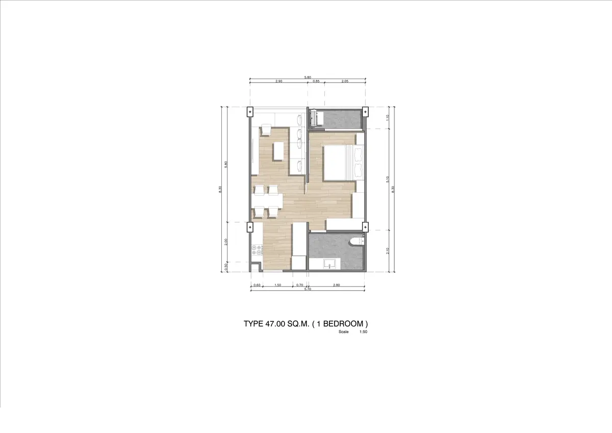Hennessy Residence مبنى C-غرفة نوم واحدة