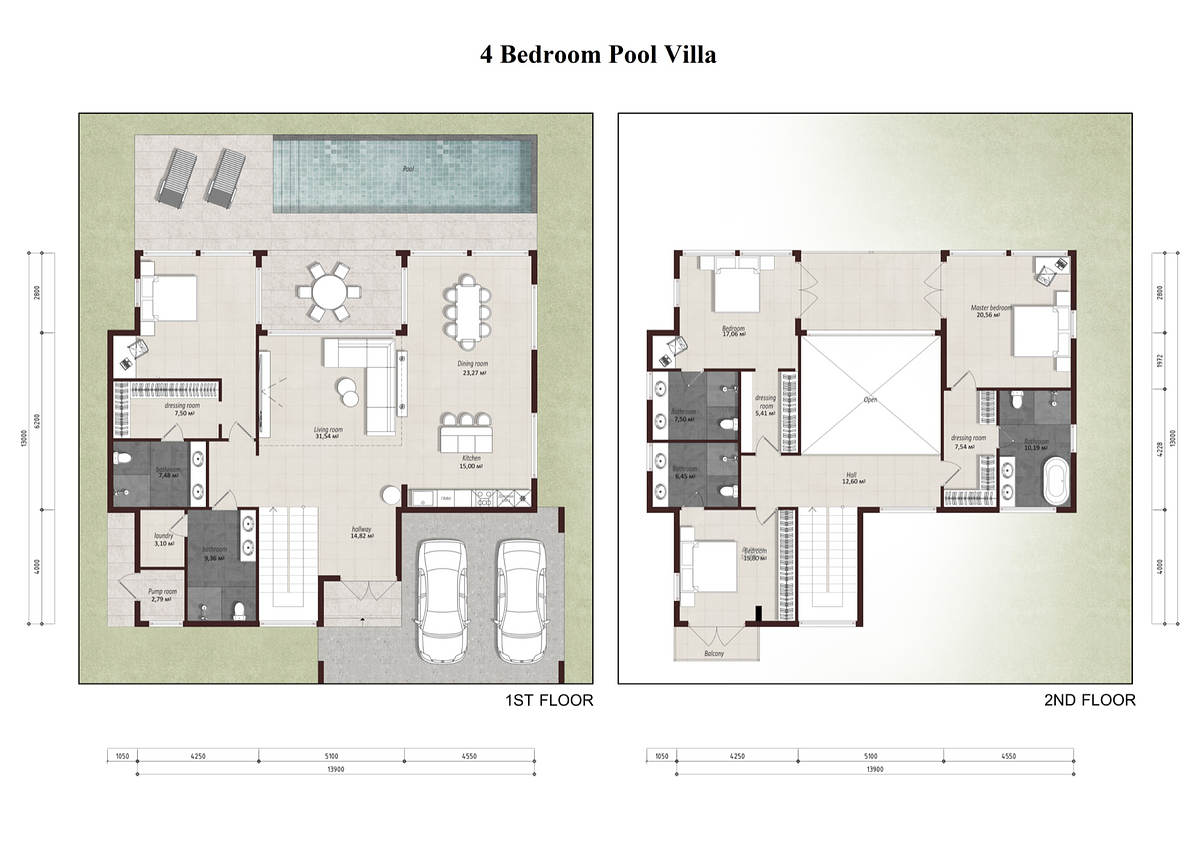 9Nile Residence — 4-Bedroom Lake View Pool Villa (378 sqm)