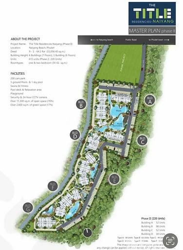 Студия 36 кв.м. открытый зеленый вид 4-й этаж Leasehold - Фото 6