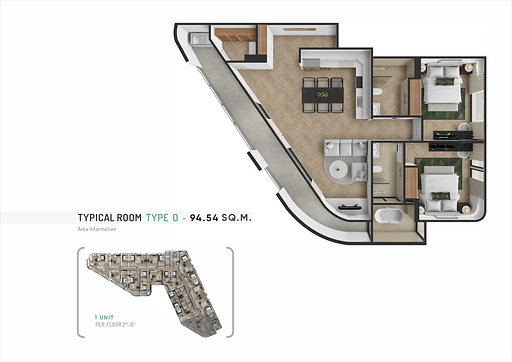 The Zero Bang Tao — 3 Bedroom (95 sqm) - Фото 5