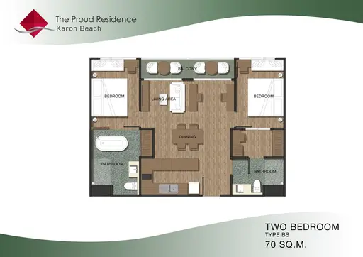 2 ห้องนอน The Proud Karon Residence - รูปภาพ 11